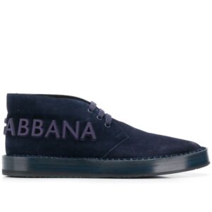 Dolce & Gabbana logo chukka boots - Blue