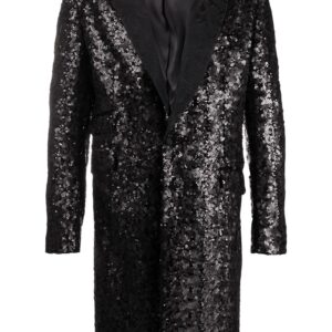 Dolce & Gabbana sequin embellished coat - Black