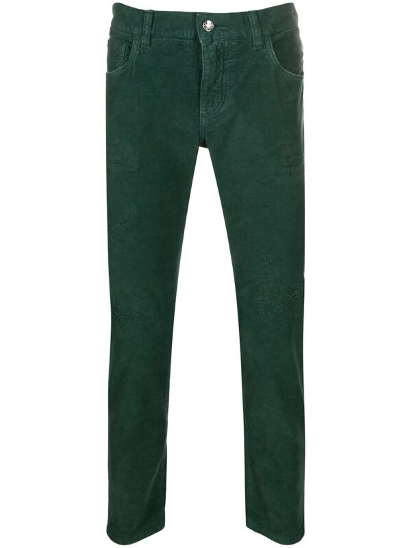 Dolce & Gabbana slim-fit corduroy jeans - Green