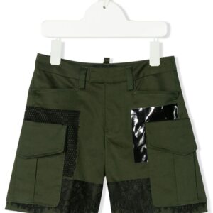Dsquared2 Kids lace detail short shorts - Green
