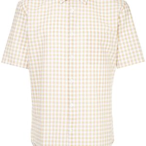 D'urban short sleeved gingham shirt - White