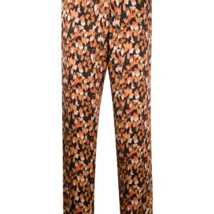 Each X Other graphic print belted trousers - ORANGE
