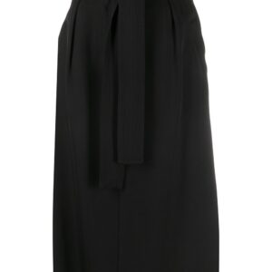 Elisabetta Franchi belted midi skirt - Black