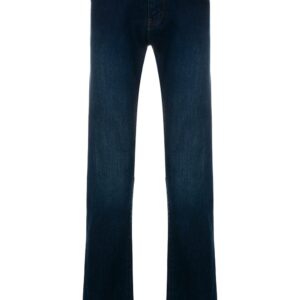 Emporio Armani faded straight leg jeans - Blue