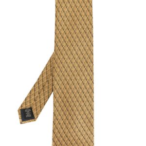 Ermenegildo Zegna fan patterned tie - GOLD