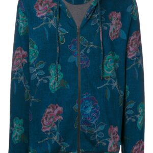 Etro floral print jacket - Blue