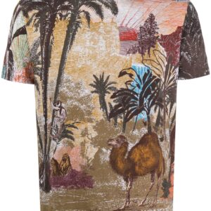 Etro jungle-print T-shirt - Brown