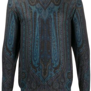Etro paisley-print sweatshirt - Blue