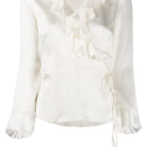 Etro ruffle detail blouse - White