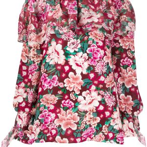 Faith Connexion floral print tunic dress - Red