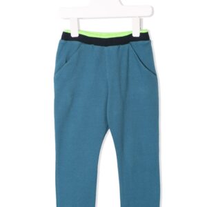 Familiar colour block trousers - Blue