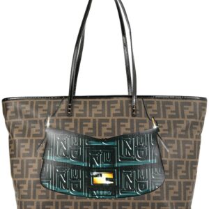 Fendi Pre-Owned Mamma Baguette print Zucca pattern shoulder tote bag - Brown