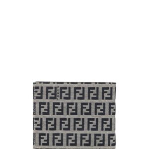 Fendi Pre-Owned Zucca pattern bifold purse wallet - Grey