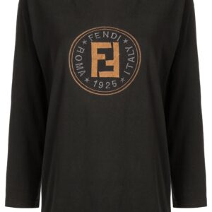 Fendi Pre-Owned long sleeve top - Black