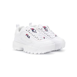 Fila Kids lace-up sneakers - White