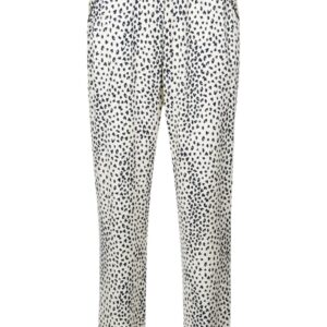 Fleur Du Mal leopard print pyjama bottoms - White