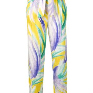 Forte Forte printed high waisted trousers - Yellow