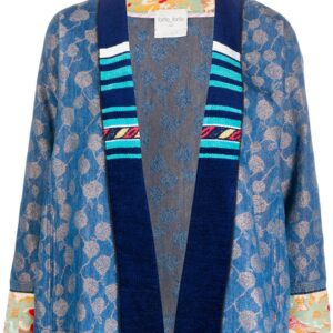Forte Forte printed kimono jacket - Blue