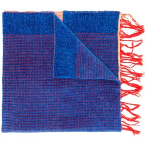 Forte Forte two-tone fringed scarf - Blue