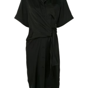 Goen.J knot detail shirt dress - Black