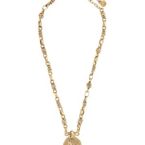 Goossens Talisman Capricorn medal necklace - GOLD