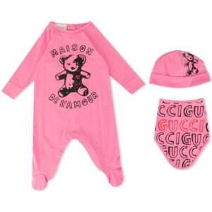 Gucci Kids Maison De L'Amour pyjamas - PINK