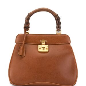 Gucci Pre-Owned Bamboo Line Lady Lock tote - Brown