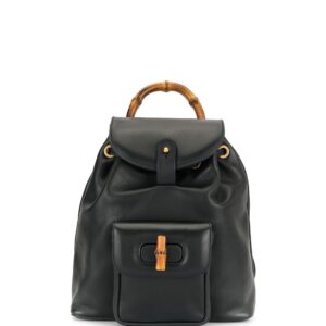 Gucci Pre-Owned Bamboo Line backpack - Black