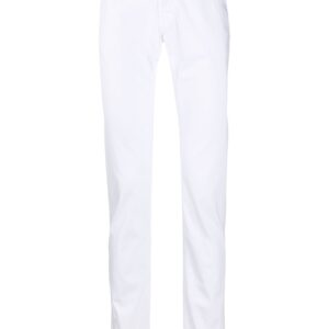 Hand Picked mid-rise slim fit jeans - White