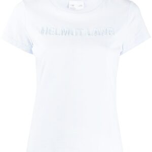 Helmut Lang embroidered 3D logo T-shirt - Blue