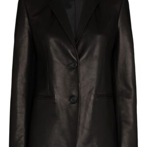 Helmut Lang leather blazer - Black