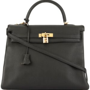 Hermès 2003 pre-owned Kelly 35 2way handbag Liegee - Black