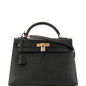 Hermès pre-owned Kelly 32 Sellier 2way hand bag - Black