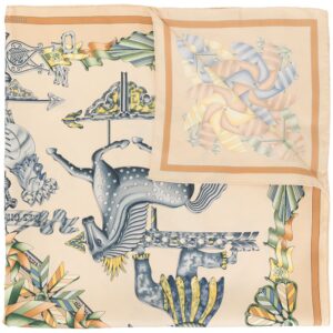 Hermès pre-owned Les Girouettes scarf - Brown