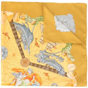 Hermès pre-owned printed scarf - Yellow