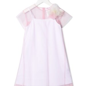 Il Gufo layered sheer tulle dress - PINK