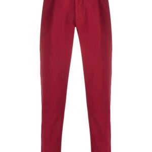 Incotex pleated chino trousers - Red
