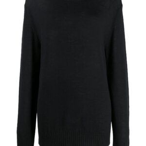 Jil Sander long-sleeve cashmere jumper - Black