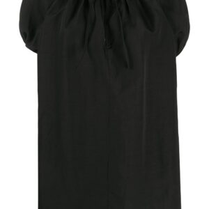 Jil Sander tie-fastening neck T-shirt - Black