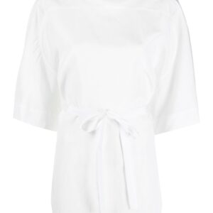 Jil Sander tied-waist blouse - White