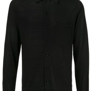 Joseph button-front knitted shirt - Black