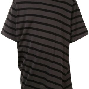 Julius oversized twist stripe T-shirt - Brown