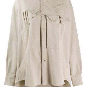 Katharine Hamnett London oversized button down shirt - NEUTRALS