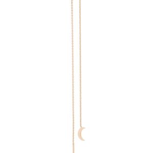 Kismet By Milka 14kt rose gold crescent moon chain earring