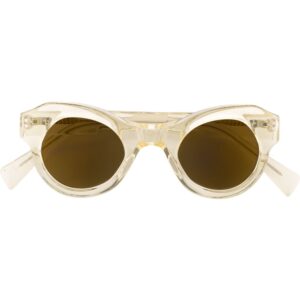 Kuboraum round frame sunglasses - NEUTRALS
