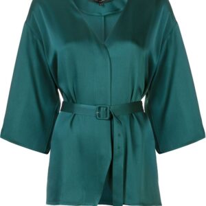 LAPOINTE belted blouse - Green