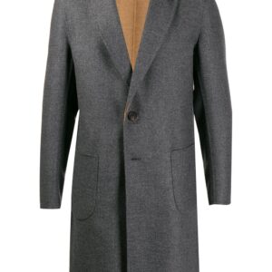 Lardini reversible single-breasted coat - Grey