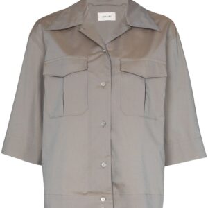 Lemaire 3/4 sleeve camp collar shirt - Grey