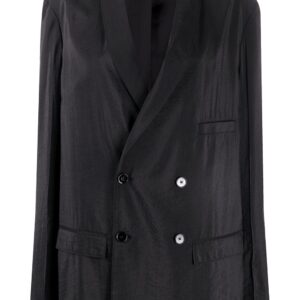 Lemaire oversized double-breasted blazer - Black