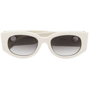 Linda Farrow rectangular frame sunglasses - White